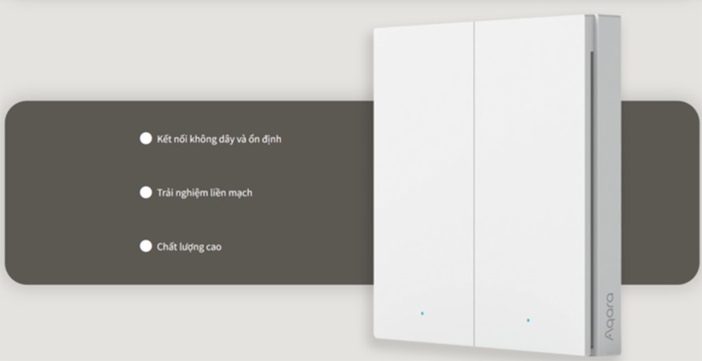 Công tắc không dây Wireless Remote Switch H1 (Double Rocker)